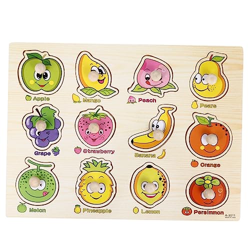 HONITANO Holz Früchte Puzzle Holzpuzzle Kreatives Lernspielzeug Montessori Motorikspielzeug für Kleinkinder HONITANO Holz Früchte Puzzle Holzpuzzle Kreatives Lernspielzeug Montessori Motorikspielzeug für Kleinkinder von HONITANO