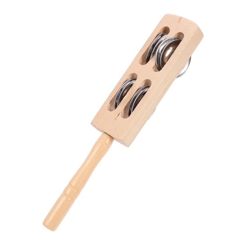 HONITANO Holz Handglocke Für Pädagogisches Mit Ringen Instrument Der Musikalität Und Rhythmusgefühl Innenbereich Frühe Bildung von HONITANO