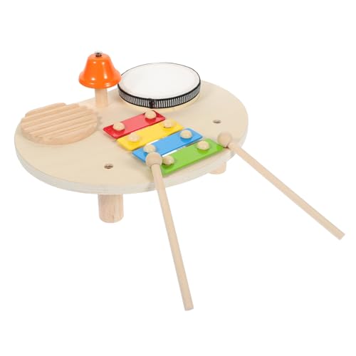 HONITANO Holz Percussion Instrumente Xylophon Schlagzeug Glocke Lernspielzeug für Kleinkinder Musikförderung Sensorische Entwicklung von HONITANO