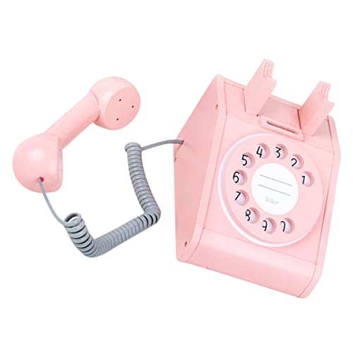 HONITANO Holz Telefonspielzeug für Simuliertes Retro Telefon Fördert Eltern Junge Mädchen Interaktion für Jungen Langlebig Sicher HONITANO Holz Telefonspielzeug für Simuliertes Retro Telefon Fördert Eltern Junge Mädchen Interaktion für Jungen Langlebig Sicher von HONITANO