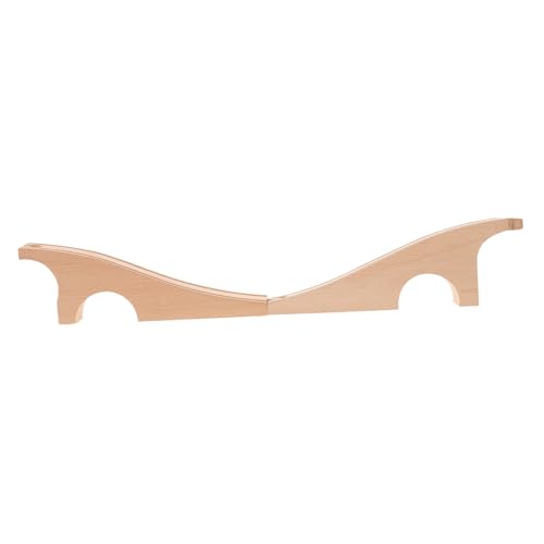 HONITANO Holz Zug Gleisbausteine Spielset Modularer Holzeisenbahn Zubehör mit Handpoliertem Sicherem Naturholz Vielseitig Kombinierbar für Kreativen Spielspaß und Stabile Zugbrücken von HONITANO