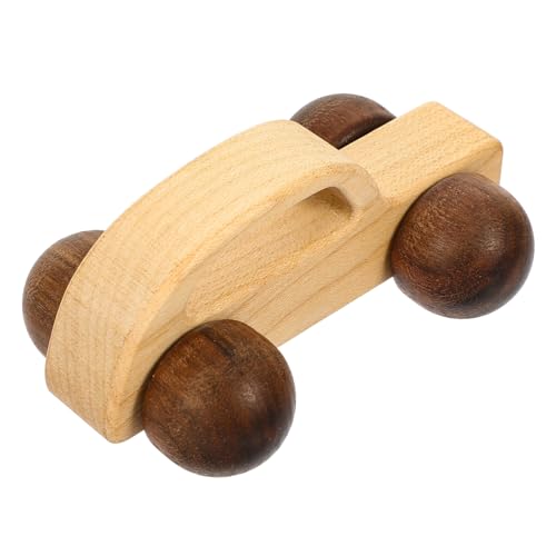 HONITANO Holzauto für Kleinkinder Handgeschobenes Lernspielzeug mit Abgerundeten Ecken für Motorikentwicklung und Sicheres von HONITANO