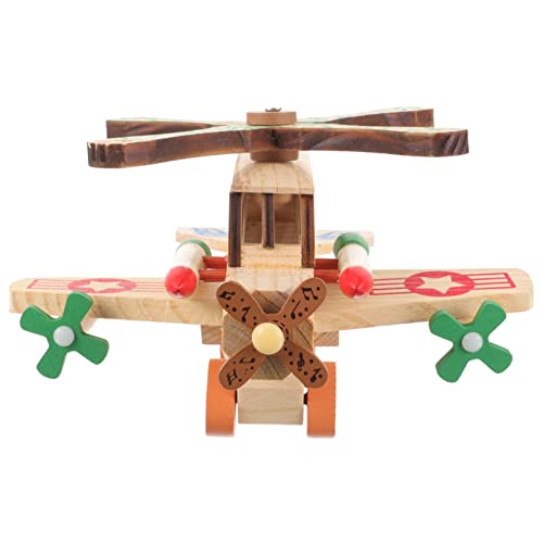 HONITANO Holzhubschrauber Für Militärisches Hubschraubermodell Aus Holz Als Für Jungen Und Sicher Und Langlebig Perfektes Für Kreative von HONITANO