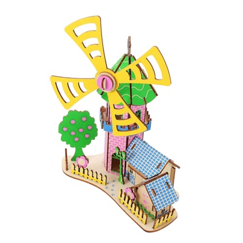 HONITANO Holzpuzzle Windmühlenhaus DIY Bausatz Holzmodellbausatz für Erwachsene Verarbeitung Langlebiges Sicheres Bauspielzeug Kreativität und Räumlichem HONITANO Holzpuzzle Windmühlenhaus DIY Bausatz Holzmodellbausatz für Erwachsene Verarbeitung Langlebiges Sicheres Bauspielzeug Kreativität und Räumlichem von HONITANO