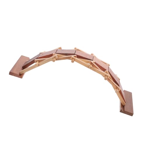 HONITANO Holzspielzeug DIY Bogenbrücke Lernspielzeug aus Natürlichem Holz Handgefertigt Sicher Pädagogisch Interaktives Montagespielzeug Fördert Feinmotorik Kreativität Geschenk von HONITANO