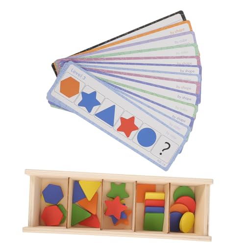 HONITANO Holzspielzeug Farben Formen Sortierbox für Kleinkinder Jahre Sensorisches Lernspielzeug zur Hand Auge Koordination und Frühkindlichen Kompakt und Langlebig von HONITANO