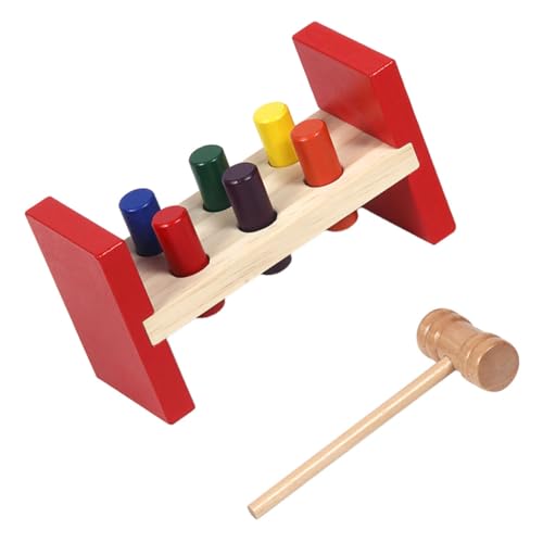 HONITANO Holzspielzeug Hammer Pädagogisch Montessori Beißspielzeug Lernspiel für Feinmotorik und Farberkennung Ab Jahr Geschenk HONITANO Holzspielzeug Hammer Pädagogisch Montessori Beißspielzeug Lernspiel für Feinmotorik und Farberkennung Ab Jahr Geschenk von HONITANO