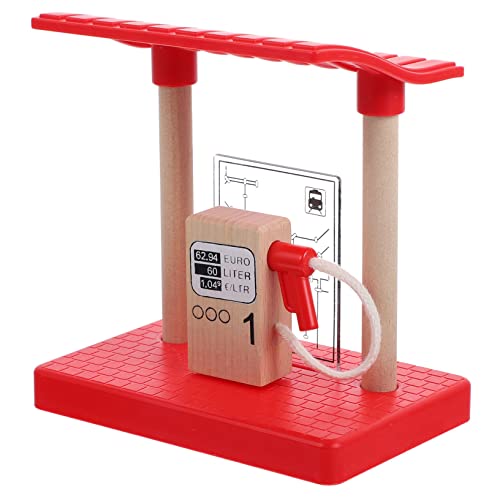 HONITANO Holzspielzeug Zubehör für Bahngleismodell Tankstellen Spielfigur für Holzeisenbahn Kreatives Zubehör für Fantasie und Spielspaß HONITANO Holzspielzeug Zubehör für Bahngleismodell Tankstellen Spielfigur für Holzeisenbahn Kreatives Zubehör für Fantasie und Spielspaß von HONITANO