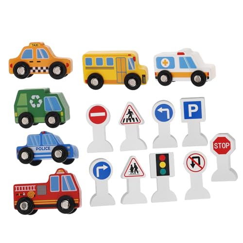 HONITANO Holzspielzeug mit Verkehrszeichen für Bunte Baustellenfahrzeuge aus Nachhaltigem Holz Pädagogisches Kleinkinder Fahrzeugsortiment Lernen und Spielspaß HONITANO Holzspielzeug mit Verkehrszeichen für Bunte Baustellenfahrzeuge aus Nachhaltigem Holz Pädagogisches Kleinkinder Fahrzeugsortiment Lernen und Spielspaß von HONITANO