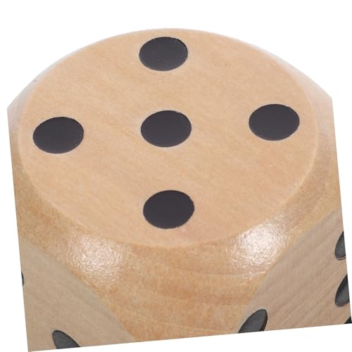 HONITANO Holzwürfel mit Abgerundeten Ecken Leichter Spielwürfel als Dekoratives Partyspiel und Vielseitiges als Game Prop für Familie Bar und Gesellschaftsspiele von HONITANO