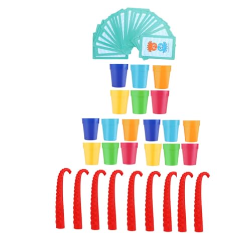 HONITANO Interaktives Desktop Spiel Becherstapelspiel mit Glatten Kanten und Flexiblen Meeresbewohner Design Fördert Soziale Fähigkeiten und Eltern Junge Mädchen Beziehung Sicher und von HONITANO