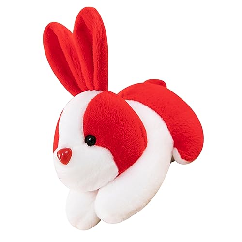 HONITANO Jahr Der Kaninchenpuppe Kuscheltiere Für Kuschelhasenspielzeug Mini Plüschtiere 2023 Kaninchenpuppe Hasenpuppe Plüschhasenpuppe Kaninchen Maskottchenpuppe von HONITANO