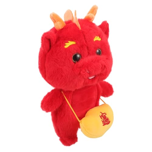 HONITANO Jahr des Drachen-plüschspielzeugs Drachenpuppe Plüsch-drachenspielzeug Plüschdrache Ausgestopftes Drachenspielzeug Ausgestopfte Drachentierpuppe Plüsch-Drachen- Tuch von HONITANO