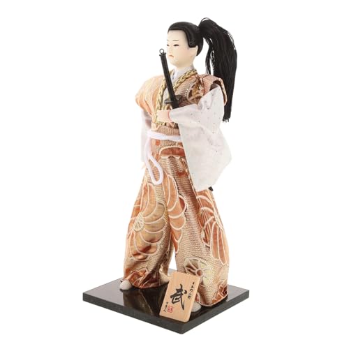 HONITANO Japanische Samurai Dekoration Desktop Figur Japanischer Stil Samuraischmuck Tischkunst Kompakte Japanische Puppe als für Fans und Wohnkultur von HONITANO