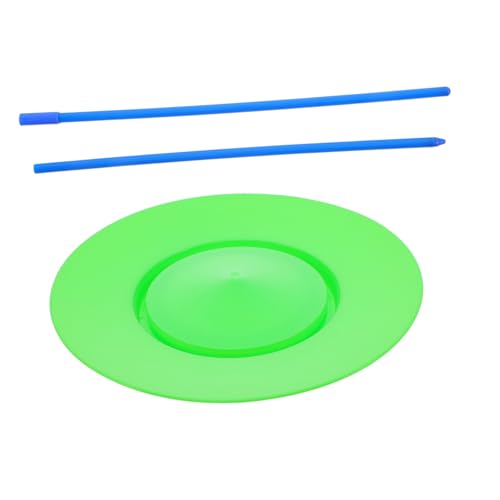 HONITANO Jonglierplatten mit Sticks Leichte Langlebige Requisiten für Anfänger und Profis für Outdoor Auftritte und Skill Training Auffälliges Design von HONITANO