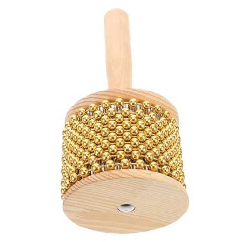 HONITANO Holzgriff Cabasa-Instrument Mit Metallperlen Kleine Cabasa-Percussion Für Rhythmusstäbe Tragbares Afrikanisches Musikinstrument Als Shaker Für Anfänger Und Erwachsene HONITANO Holzgriff Cabasa-Instrument Mit Metallperlen Kleine Cabasa-Percussion Für Rhythmusstäbe Tragbares Afrikanisches Musikinstrument Als Shaker Für Anfänger Und Erwachsene von HONITANO
