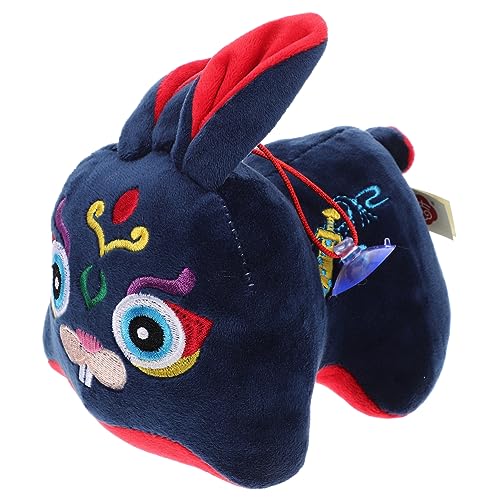 HONITANO Kaninchen-Ornamente Kuscheltier Tischdekoration Tierdekoration Gefüllte Hasen Hase Plüsch Tischdeckel Mini Stoffhase Hängender Hasenanhänger Plüschspielzeug Pp Baumwolle Blue von HONITANO