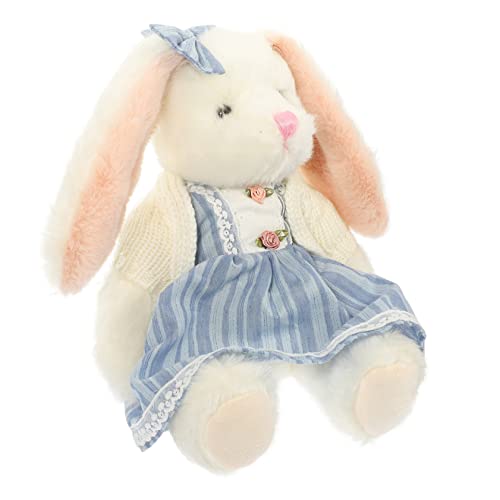 HONITANO Kaninchen Plüschtier Plüsch Stofftier Kuscheltiere Für Jungen Kuscheltiere Für Teenager Geburtstagsgeschenk Für Mädchen Kuscheltiere Plüschtiere Pp Baumwolle Sky-Blue von HONITANO