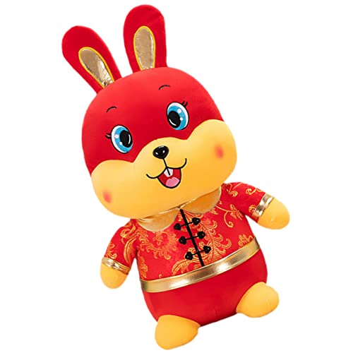 HONITANO Kaninchengefüllter Tierkreis-hase-Puppen Kinderspielzeug Desktop-kaninchenpuppe Neujahrsvorräte Plüsch-Kaninchen-Puppe Cartoon-Puppe Baumwoll- Und Plüschmaterialien HONITANO Kaninchengefüllter Tierkreis-hase-Puppen Kinderspielzeug Desktop-kaninchenpuppe Neujahrsvorräte Plüsch-Kaninchen-Puppe Cartoon-Puppe Baumwoll- Und Plüschmaterialien von HONITANO