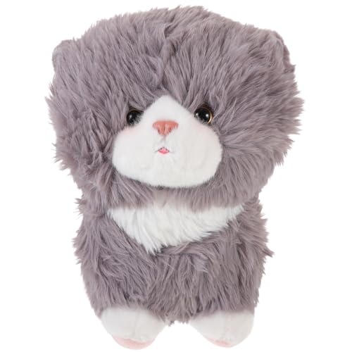 HONITANO Kawaii Kuscheltier Katze Plüschkissen Weiches Baumwoll Stofftier für Mädchen Geschenkidee Dekoration Flauschiges Plüsch Tier mit Komfort und Vielseitigkeit von HONITANO