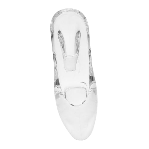 HONITANO Klarer Kristall High Heel Schuh Dekofigur Elegante Glas High Heels für Hochzeiten Partys Zeremonien Stilvolles Geburtstagsgeschenk Vielseitige Tischdekoration für Mädchen von HONITANO