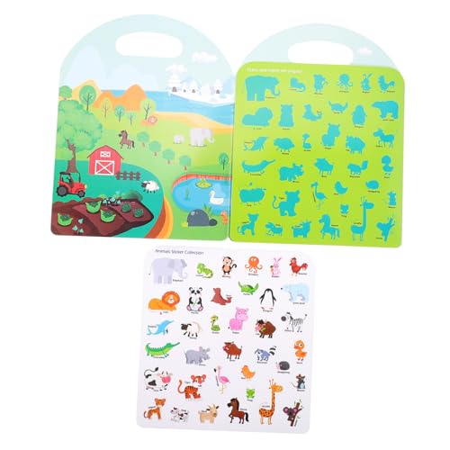 HONITANO Kognitionsbuch Für Kleinkinder Vorschul-lernbuch Für Kognitionsbuch Für Lustiges Stickerbuch Aufkleberbuch Für Kleinkinder Kindergeschenk Gelee-Aufkleber von HONITANO
