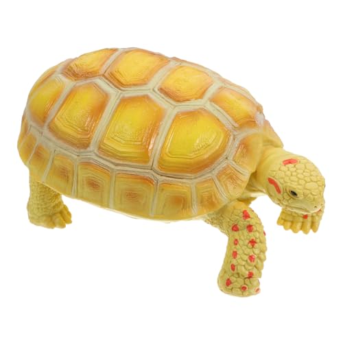 HONITANO Kognitives Landschildkrötenmodell aus Robustem Kunststoff Naturgetreue Vierzehige Landschildkröte Pädagogisches Schildkrötenspielzeug und Dekorative Spielfigur für Kinderzimmer von HONITANO