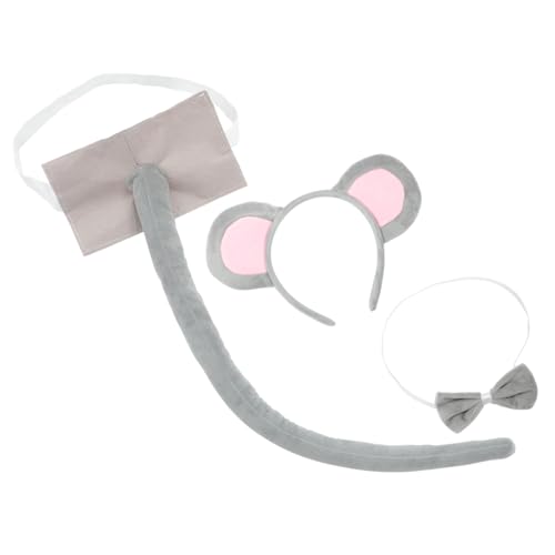 HONITANO Kostüm Set mit Ohren Haarreif Fliege und Tierkostüm Accessoire für Cosplay Geburtstagsfeiern Karneval Weihnachten HONITANO Kostüm Set mit Ohren Haarreif Fliege und Tierkostüm Accessoire für Cosplay Geburtstagsfeiern Karneval Weihnachten von HONITANO