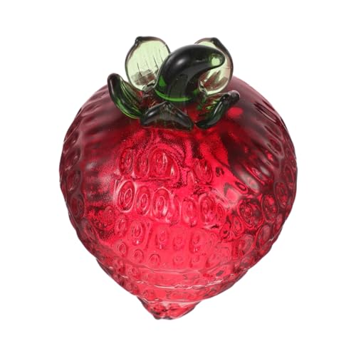HONITANO Obstdekor Aus Kristallglas – Erdbeer-tafelaufsätze Elegante Ornamente Im Vintage-Stil Für Frühlingsfeiern von HONITANO