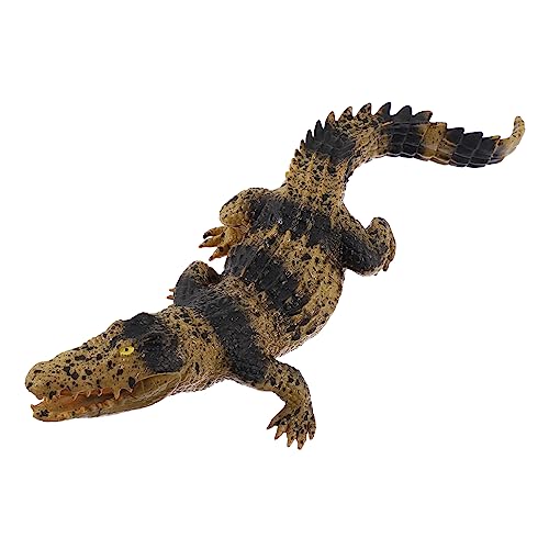 HONITANO Krokodil-Modell tierfiguren für Animals Toys for Simulation crog crocodock Krokodil-Verzierung simuliertes Krokodilspielzeug Krokodilfigur Tiermodell weiches Gummi von HONITANO