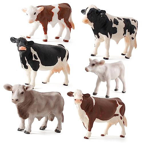 HONITANO Kuh-Modell Animal Figures plastikenten Kuh Kuhspielzeug Home Decor Tiermodell Kuhfigur wohnaccessoires Kunststofftier kreative kuhverzierung Desktop - Weiß HONITANO Kuh-Modell Animal Figures plastikenten Kuh Kuhspielzeug Home Decor Tiermodell Kuhfigur wohnaccessoires Kunststofftier kreative kuhverzierung Desktop - Weiß von HONITANO