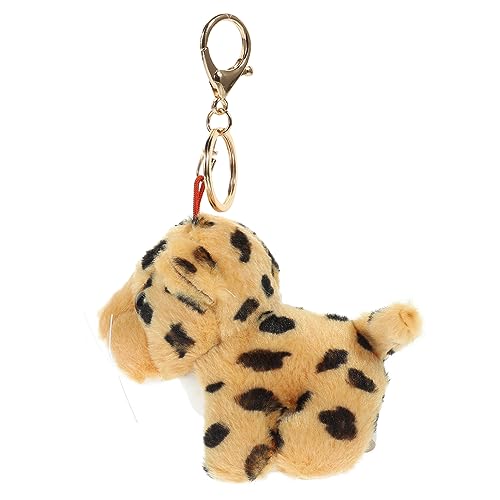 HONITANO Kuscheliger Plüsch Schlüsselanhänger Süßer Cartoon Tieranhänger Leoparden Design Als Plüschdekor Für Taschen von HONITANO