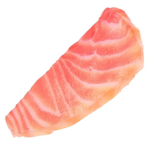 HONITANO Lebensechtes Künstliches Lachsfilet Modell Realistische Slice Deko Langlebig Farbecht Sicher für Heim Studio und Ladendekoration als Food Prop und Ausstellungsobjekt von HONITANO
