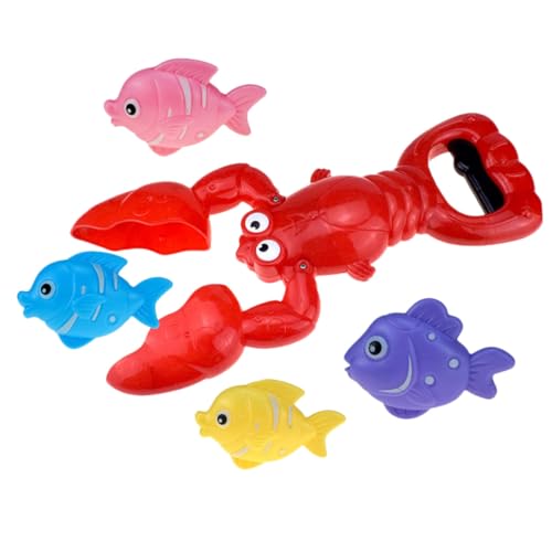 HONITANO Leichtes Badespielzeug mit Farbenfrohen Cartoon Lobster und Fisch Interaktives Badewannenspielzeug für Kindersicheres Geruchsfreies Kunststoffspielzeug für Jungen und Mädchen HONITANO Leichtes Badespielzeug mit Farbenfrohen Cartoon Lobster und Fisch Interaktives Badewannenspielzeug für Kindersicheres Geruchsfreies Kunststoffspielzeug für Jungen und Mädchen von HONITANO