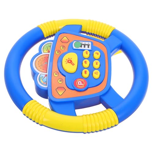 HONITANO Lenkrad mit Licht und Musik Drehbar Robustes Rollenspiel Auto Steuerung Fördert Feinmotorik und Hand Auge Koordination für Junge Mädchen und Kleinkinder U Förmiger Blauer Sockel HONITANO Lenkrad mit Licht und Musik Drehbar Robustes Rollenspiel Auto Steuerung Fördert Feinmotorik und Hand Auge Koordination für Junge Mädchen und Kleinkinder U Förmiger Blauer Sockel von HONITANO