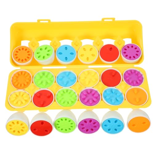 HONITANO Lernspielzeug Matching Eggs Montessori Farb und Form Erkennung Puzzle Eier Pädagogisches Motorisches für Kleinkinder Sichere Kunststoff Eier Scharfe Kanten Fördert Feinmotorik und HONITANO Lernspielzeug Matching Eggs Montessori Farb und Form Erkennung Puzzle Eier Pädagogisches Motorisches für Kleinkinder Sichere Kunststoff Eier Scharfe Kanten Fördert Feinmotorik und von HONITANO