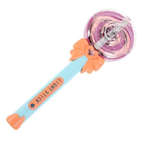 HONITANO Leuchtender Lollipop Stick für Musik und Funkelnden Lichtern Interaktives für Mädchen als Gastgeschenk oder Party Mitgebsel Batterien nicht Enthalten von HONITANO