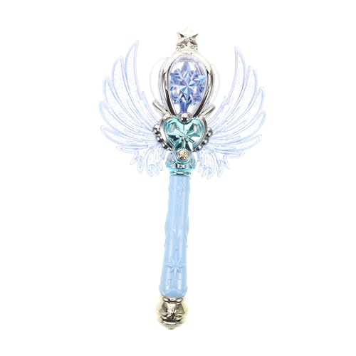 HONITANO Leuchtender Prinzessin Zauberstab mit Flügeln Musik und Licht Blaues LED Fairystick für Mädchen Party Zubehör für Geburtstagsfeiern und Festliche Anlässe von HONITANO