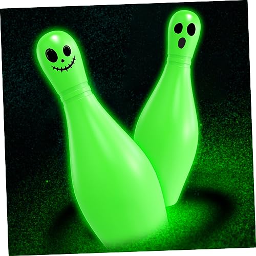 HONITANO Leuchtendes Bowling für Halloween Nachtlicht Bowlingpins Partyspiel Eltern Junge Mädchen Interaktives Indoor für Familien und Freunde von HONITANO