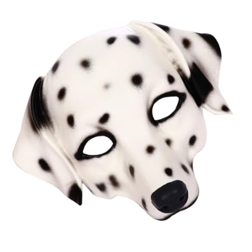 HONITANO Lustige Weiße Dalmatiner Hundemaske Cosplay Requisite Leicht und Hautfreundlich Für Halloween Kostüm Party Bühnenauftritt HONITANO Lustige Weiße Dalmatiner Hundemaske Cosplay Requisite Leicht und Hautfreundlich Für Halloween Kostüm Party Bühnenauftritt von HONITANO