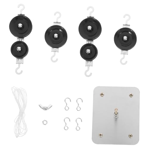 HONITANO Magnetische Physik Set Pulley Block mit Magnetischer Metallbasis und Seil für Schüler Stabiler Halter für Mechanische Experimente Pädagogisches Baukastensystem für Physikunterricht von HONITANO