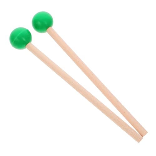 HONITANO Marimba Mallets Percussion Instrument Schlagzeug Schlägel mit Ausgewogenem Gewicht und Langlebigem Kopf Ergonomische Holzgriffe Geeignet für Anfänger und Grün von HONITANO