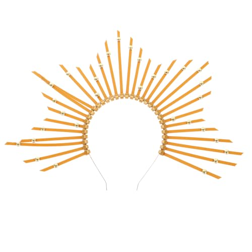 HONITANO Mary Stirnband Damen Heiligenschein Kopfschmuck aus Sicherem Kunststoff Leichtes Karnevals Party accessoire Passende Göttinnen Krone für Fest Fotorequisiten von HONITANO