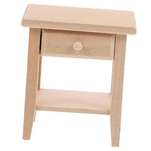 HONITANO Maßstab Holz Nachtkonsole Zubehör für Puppenhaus Schlafzimmer Wohnzimmer Dekoration zum Selbstgestalten HONITANO Maßstab Holz Nachtkonsole Zubehör für Puppenhaus Schlafzimmer Wohnzimmer Dekoration zum Selbstgestalten von HONITANO