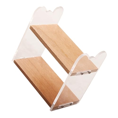 HONITANO Maßstab Puppenhaus Möbel Zubehör Leichter Kompakter Aufbewahrungsständer DIY Bemalbar Geeignet für Puppenhaus Schlafzimmer und Esszimmer von HONITANO