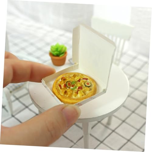 HONITANO Maßstab Realistische Mini Pizza Puppenhaus Zubehör Kreative Dekoration für Puppenhaus Szene und DIY Mikro Landschaft Geschenk von HONITANO