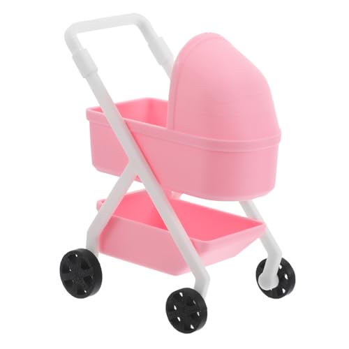 HONITANO Maßstab Realistischer Puppenbuggy Spielzeugwagen für Puppenhaus Sicherer Kunststoff Kompakt und Leicht zur Dekoration Rollenspiel HONITANO Maßstab Realistischer Puppenbuggy Spielzeugwagen für Puppenhaus Sicherer Kunststoff Kompakt und Leicht zur Dekoration Rollenspiel von HONITANO