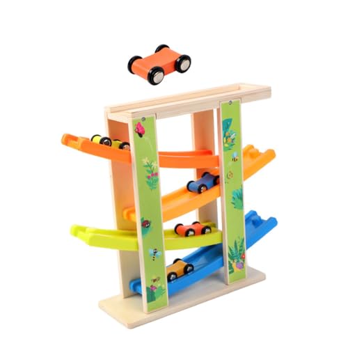 HONITANO Mehrschichtiger Glider Spielzeugset für Inertiales Gleitauto mit Buntem Track Fördert Konzentration Hand Auge Koordination und Frühes Lernen Interaktives Pädagogisches für von HONITANO