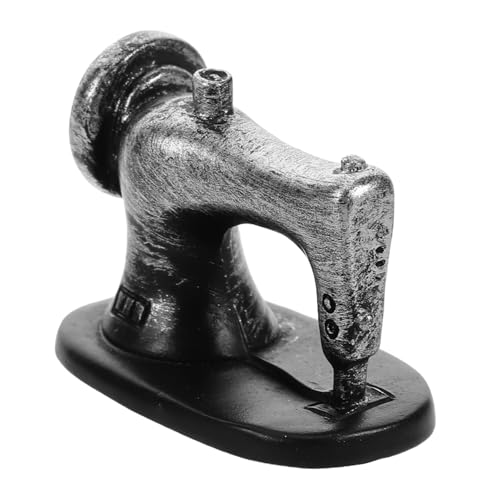 HONITANO Miniatur-nähmaschine Für Puppenhaus Realistische Vintage-nähmaschine Dekorative Figurine Für Zuhause Einzigartige Sammler-Dekoration Für Puppenhausmöbel Und Mikrolandschaften von HONITANO