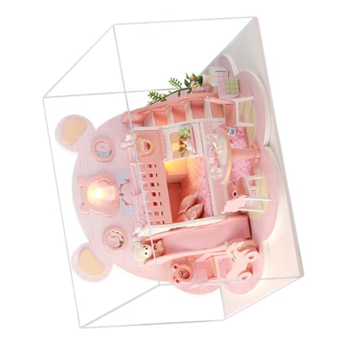 HONITANO Mini Geburtstagsgeschenk Geburtstagsgeschenke Villa Zusammenbauen Kinderspielzeug Villa Modell Mini Modell von HONITANO